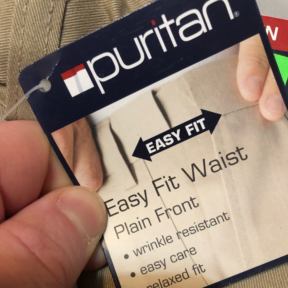 puritan easy fit waist khaki shorts
